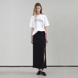 (SK-5010)ROSE RIBBON SET-UP SKIRT
