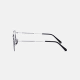 Knouun Square titanium glasses CODE. 101. B Sizzy Silver
