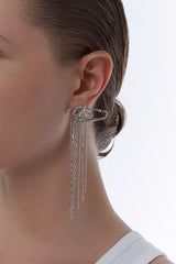 KVK SPIDER series special-shaped silk tassel earrings