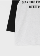 [MADE] Conzi Contrast Raglan 3/4 Sleeve Tee