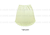 SATIN CURVED LACE SKIRT