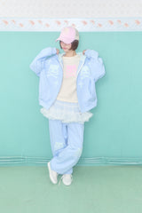 キリスカルパッチスウェットパンツ (BLUE)