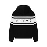 DVRK プリヴェハートロゴニッティドジップアップフーディー - BLACK