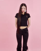 キパオコーラースリットT[BLACK]