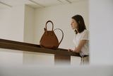 HANDLE BAG LIZZARD BROWN