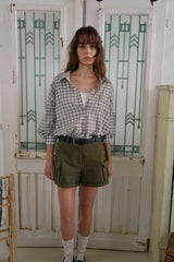 Roll-up cargo shorts_khaki