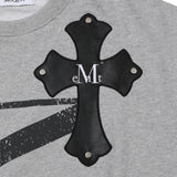 DANTE CRACK LOGO CROSS LEATHER PATCH MTM UNISEX (2Color)