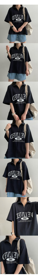 Chiben Semi-Zipup Short Sleeve T-Shirt
