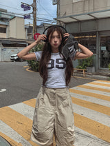 95 ステッチスリムTシャツ