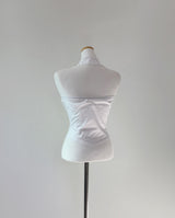 Eriso button halter top (white)