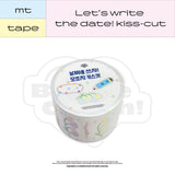 Let's write the date! kiss-cut