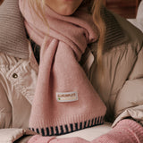 Piano Knit Muffler (Strawberry)