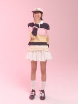  balloon skirt_white dot