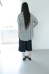 クールチェックユニセックスシャツ(2colors)