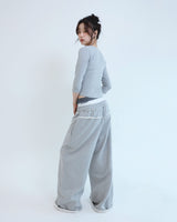 Stud underwear sweatpants - Gray