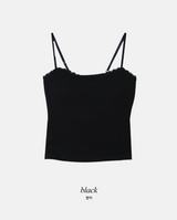#AN レース ストラップ キャップ ノースリーブ(3color)
