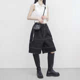 (Unisex) Etresステッチバミューダパンツ