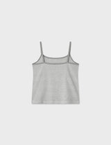 Button Stripe Sleeveless (Melange Gray)