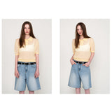 SEE-THROUGH COLLAR HALF KNIT (SKY BLUE)