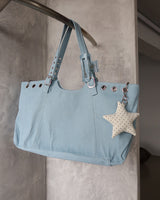 Star dot cushion key ring