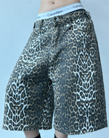レオパードプリントデニムバミューダパンツ🐅❤