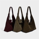 Autumn Winter Faux Leather Soft Tote Shoulder Bag