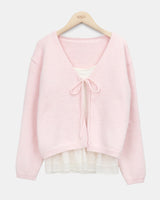 Peron Layered Knit Bolero Cardigan & Sleeveless Set