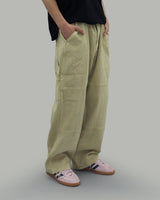 Kami Patch Carpenter Pants (Beige)