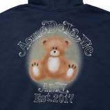 24FW BLUR SKETCH BEAR HOODIE NAVY
