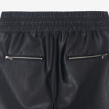 LEATHER SHORTS BLACK