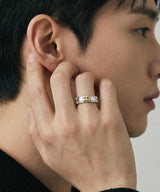 Clover rail ring G (925 silver)