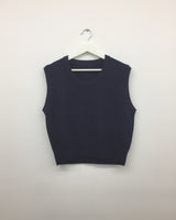 Multiple Crewneck Vest (3color)