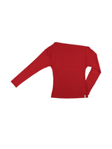 ONE-SHOULDER ELASTIC T (RED)