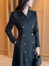 26SS★ Colette Tailored Collar Double Flare One Piece