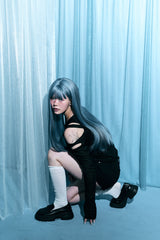 See-through layered T-shirt set