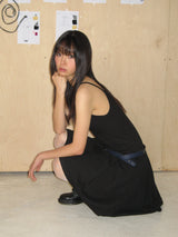 PLEATS MIDI ONE-PIECE (BLACK)