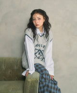 UNISEX エンブレムシャギーベスト