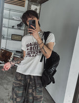 セグプリントクロップ半袖Tシャツ