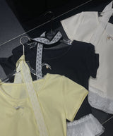 レースペプラムリボンミニTシャツ