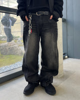 LP ウェーブウォッシュドデニムパンツ(2C)