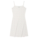 KIRSH PLAIN CHERRY SLIM FIT SLEEVELESS DRESS - WHITE