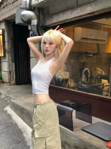 stone halter sleeveless