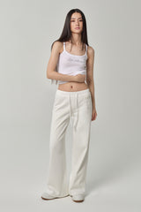 Be clear sleeveless, White