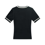 DVRK プリヴェバーロゴVネックニッティドTシャツ - GREY