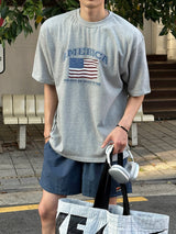 LMN Rave America Printed Oversized Short Sleeve T-Shirt (3 colors)