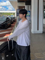 メゾンボートネック長袖Tシャツ