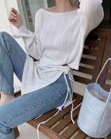 Rylee Punching Cropped Knitwear