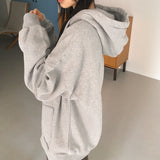 Nathan Oversized Fit Two-Way Hooded Zip-Up