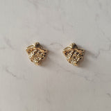 ビンテージフラグメントピアス-金