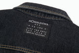 DIAGONAL CROP DENIM JACKET